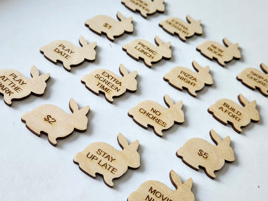 Easter Bunny Egg Tokens