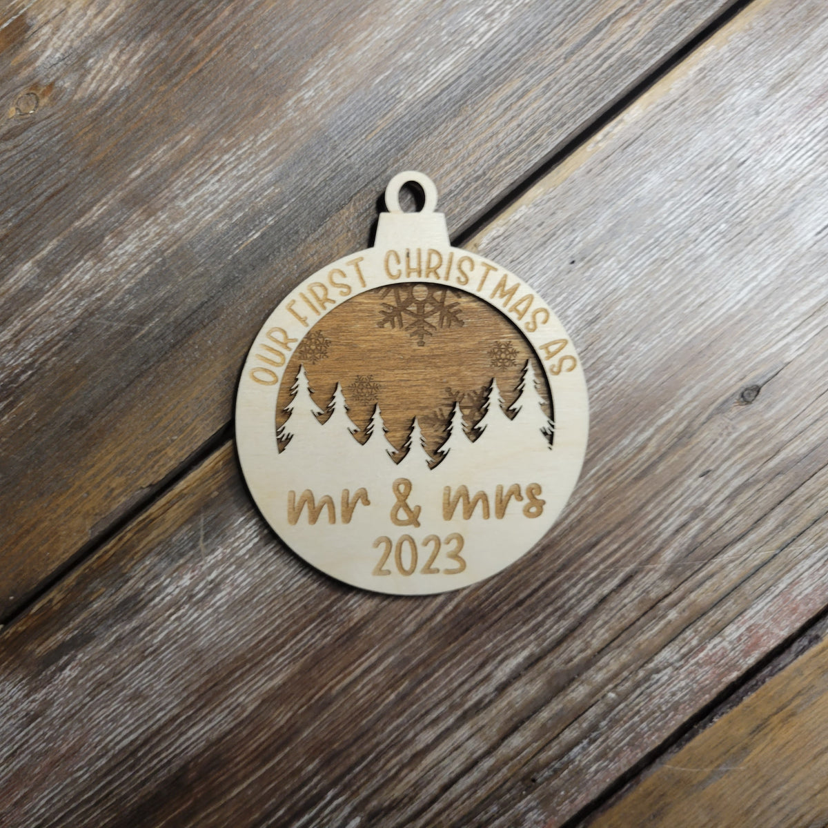 Our First Christmas As | Christmas Ornament