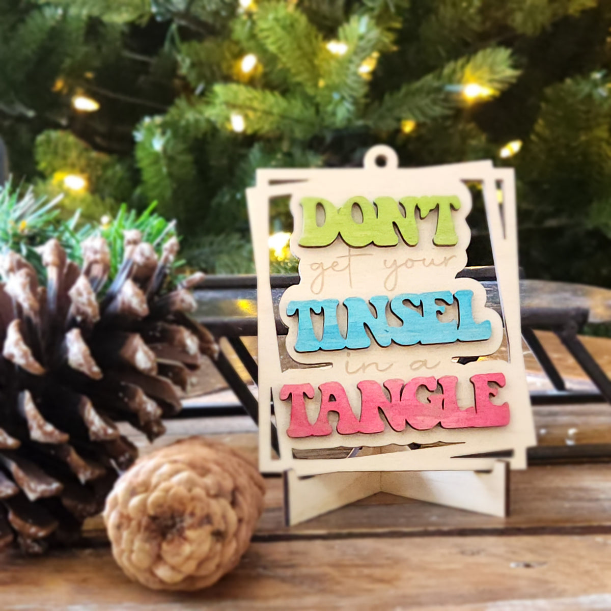 Don't get your Tinsel in a Tangle | Bauble | Ornament