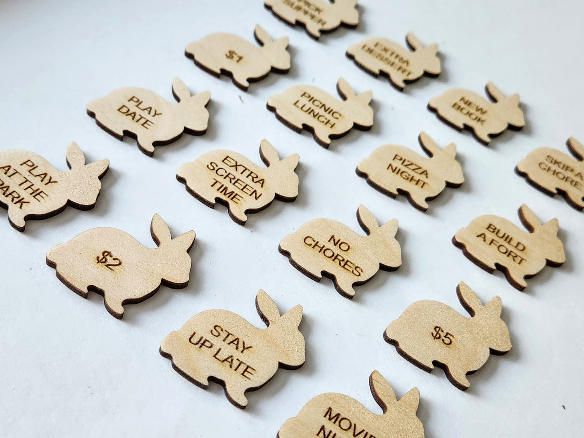 Easter Bunny Egg Tokens
