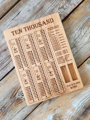 Ten Thousand | Farkle | 6 player Game Board