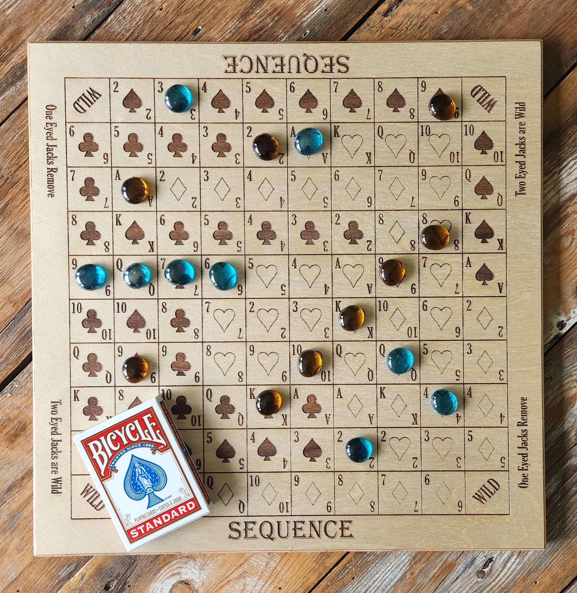 Sequence Game Board – Wood Goods