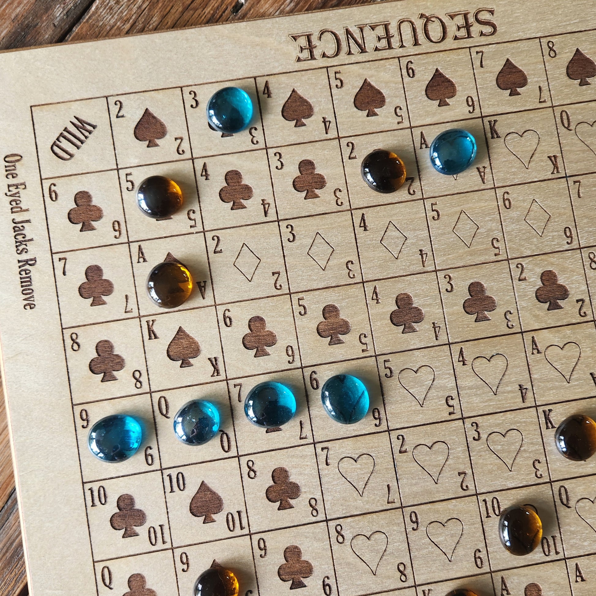 Sequence Game Board – Wood Goods