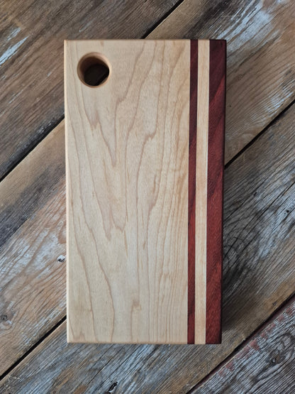 Cutting Board | Maple with Exotic Wood Accent