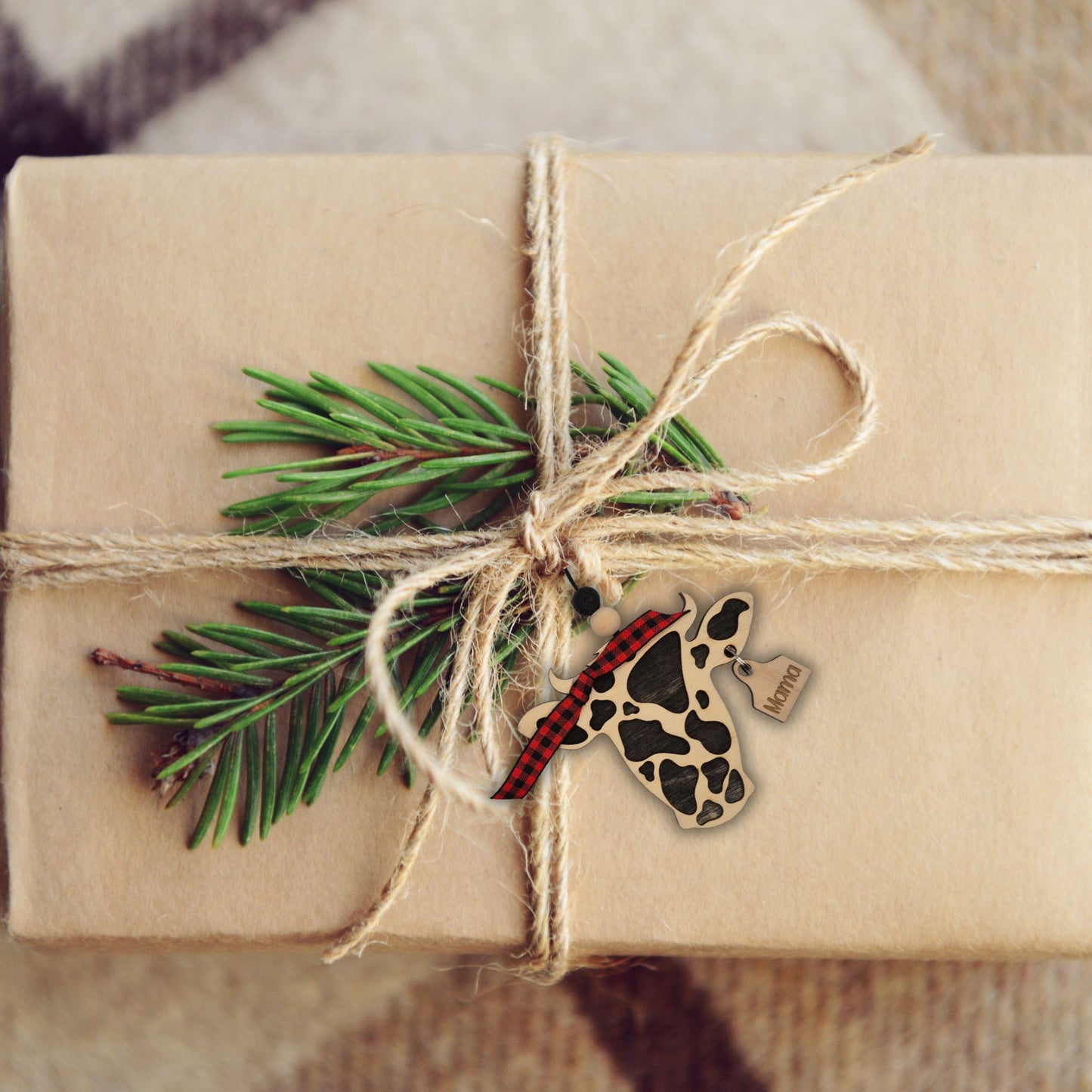 Cow with Buckle Up Heifers Tag new| Bauble