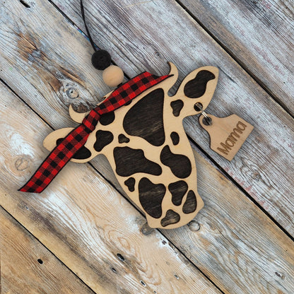 Cow with Buckle Up Heifers Tag new| Bauble