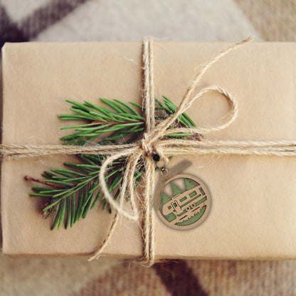Camper Silhouette with Forest | Bauble