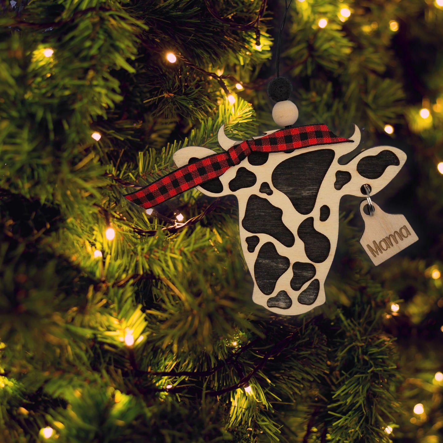 Cow with Buckle Up Heifers Tag new| Bauble