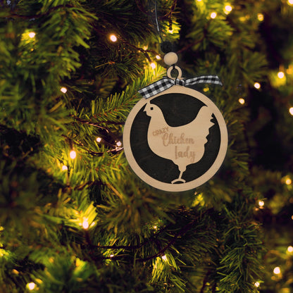 Crazy Chicken Lady | Bauble | Ornament