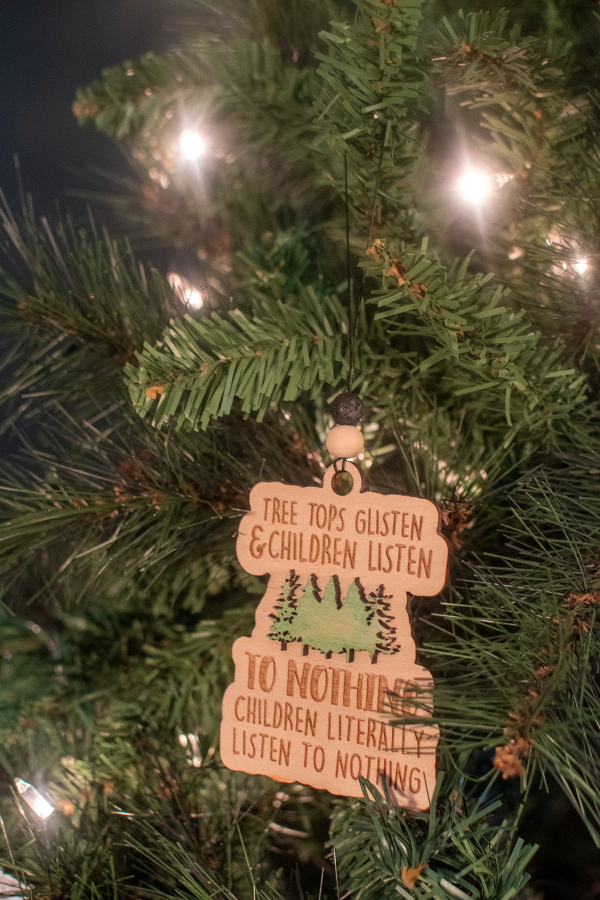 Tree Tops Glisten & Children Listen | Bauble | Ornament