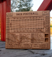 Football Dice Wooden Game Board